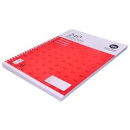 WS Spiral Writing Book 240 Page A4 Wiro Red