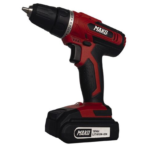 Mako 18v Cordless Drill with 1.5AH Battery and Charger