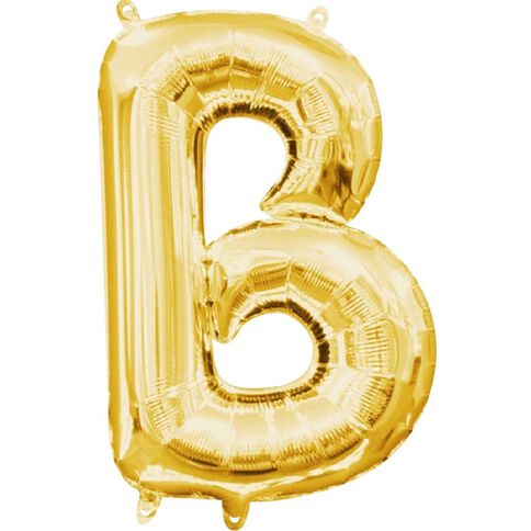 Amscan Small-Size Air Letter B Gold