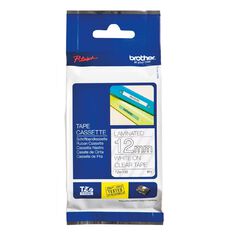 Brother TZE135 Label Tape White On Clear 12mm x 8m