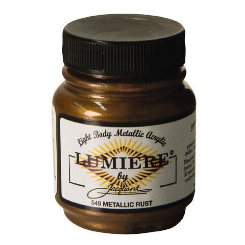 Jacquard Lumiere Acrylic Paint Metallic Rust 66.54ml