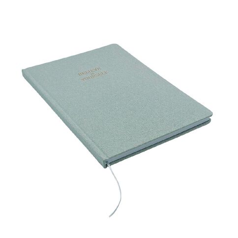 Uniti Cozy Core Notebook A4 Linen Yourself Green