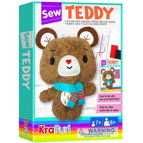 Krafun Sew Your Own Teddy Kit