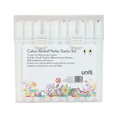 Uniti Dual Ended Marker Starter Set 60 Pieces