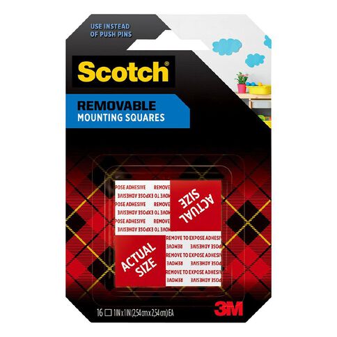 Scotch Removable Mounting Square 108 White