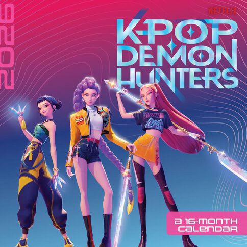 K-Pop Demon Hunters Calendar 2026 16-month
