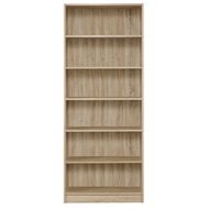 Workspace Soho 6 Tier Bookcase Oak