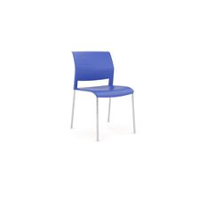 Knights Game Chrome Chair Indigo Blue Mid