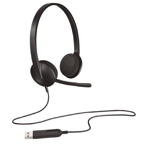 Logitech H340 USB Headset Black