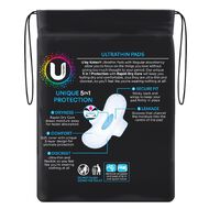 U By Kotex Regular Ultra Thin Wings Pads 14 Pack