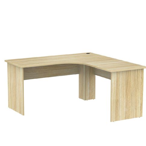 Knights Cubit Slab End Workstation 1500x600 Atlantic Oak
