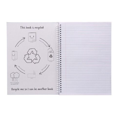 WS Spiral Writing Book 240 Page A4 Wiro Red Mid