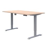 Accent Quick Ship Electric Desk Silver/Refined Oak 1800 x 800