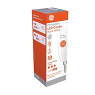 General Electric E14 LED Dimmable Candle 4.2W Warm Light Bulb White