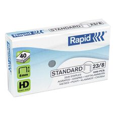 Rapid Staples 23/8 5/16 1000 Pack Silver