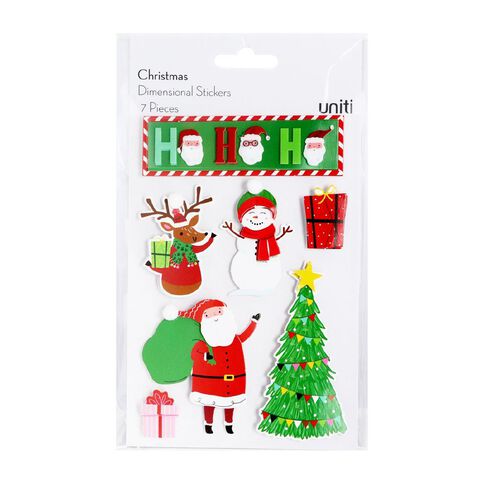 Uniti Christmas Dimensional Stickers
