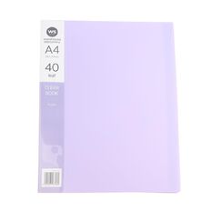 WS Colour Pop Clearbook 40 Page Purple Mid