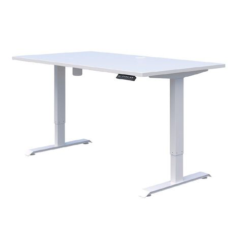 Accent Quick Ship Electric Desk White/Snow 1800 x 800
