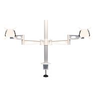 Accent Quick Ship Double Monitor Arm White