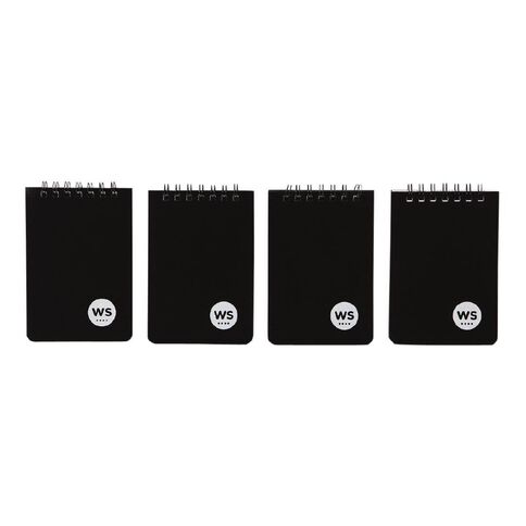 WS Notebook PP Wiro 100 Pages Black A7