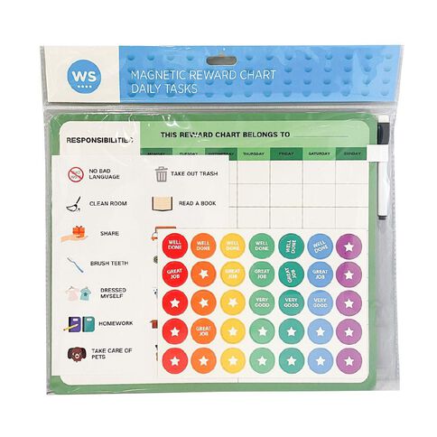 WS Magnetic Reward Chart DailyTasks
