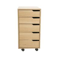 Living & Co Hael 5 Drawer Unit Oak Look