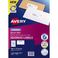 Avery Quick Peel 2600 Address Labels White