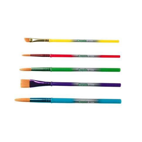 Crayola 5 Pack Art & Craft Paint Brushes