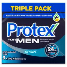 Protex Bar Soap for Men 90g 3 Pack