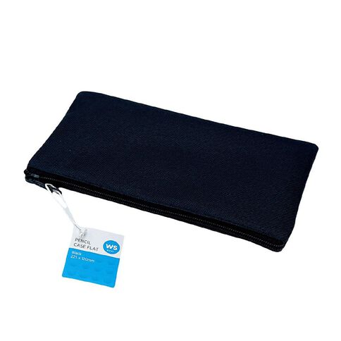 WS Colour Pop Flat Pencil Case Black