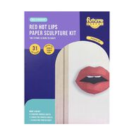 Future Useful Crafty 3D Paper Craft Sculpture Lips