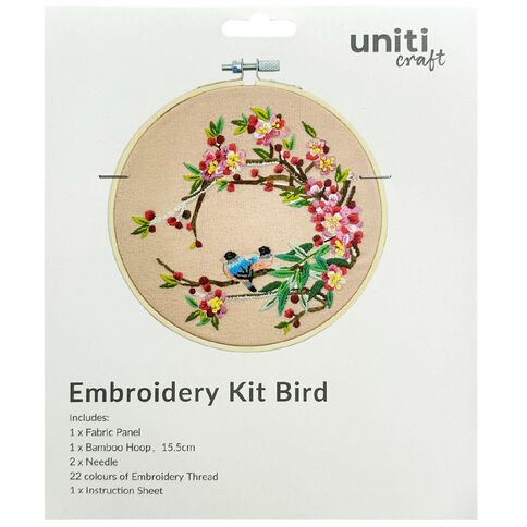 Uniti Embroidery Kit 6 inch Bird