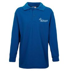 Schooltex Marlborough Long Sleeve Polo with Embroidery