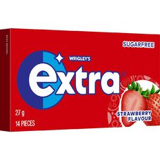 Extra Strawberry Chewing Gum Sugar Free 14 Piece 27g