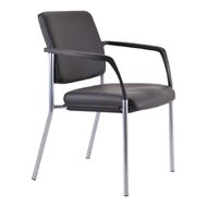 Buro Seating Buro Lindis Chair Dilln with Arms Reflective Silver