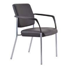Buro Lindis Chair Dilln with Arms Reflective Silver