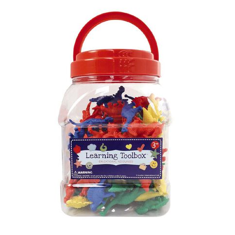 Learning Toolbox Counter Dinosaurs Colour 128pieces