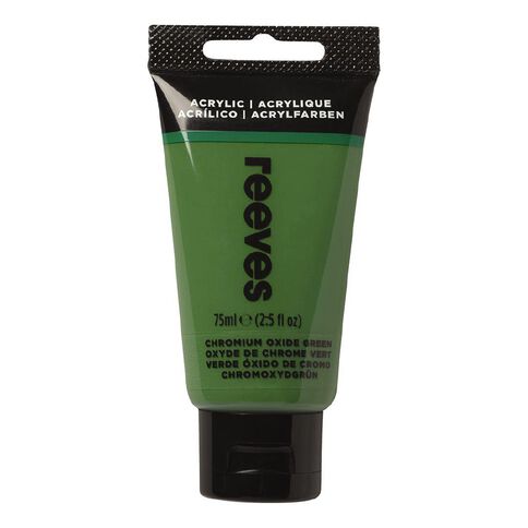 Reeves Fine Acrylic Paint Oxide Chromium Green 75ml