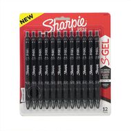 Sharpie Gel Retractable 0.7mm Gel Pen - 12 Pack Black