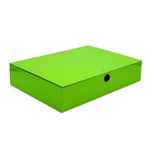 WS Pressboard File Box Green Foolscap