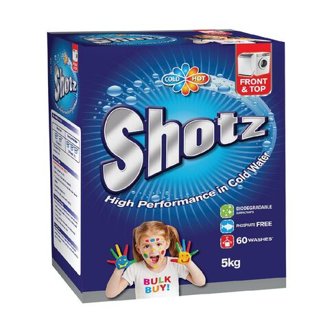 Shotz Front & Top Load Laundry Powder 5kg