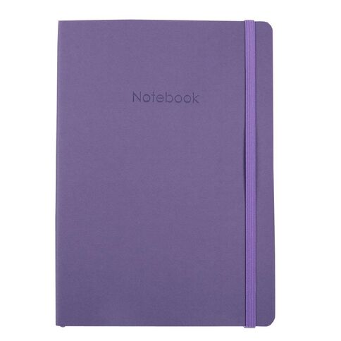 Uniti Colour Pop Notebook Soft Touch Cover Lavendar A5