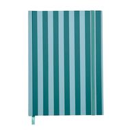 Uniti Clubhouse Notebook Casebound Striped Green Dark