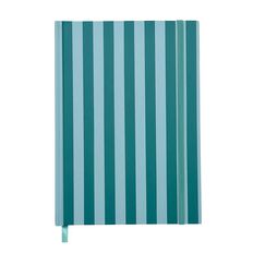 Uniti Clubhouse Notebook Casebound Striped Green Dark