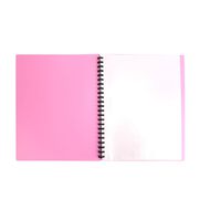 WS Clearbook Refillable 20 Leaf Pink