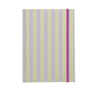 Uniti Clubhouse Notebook Casebound Striped Yellow