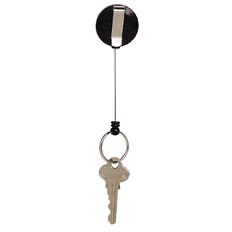 Rexel Mini Retractable Key Holder Black