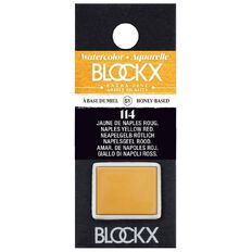 BLOCKX Watercolour Half Pan S1 114 Naples Reddish Yellow Yellow