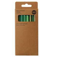 WS Ball Pen Sprint Grip 6 Pack Assorted
