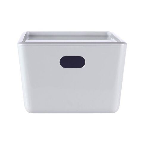 Living & Co Lisse Lidded Organiser White 4L
